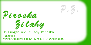 piroska zilahy business card